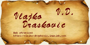 Vlajko Drašković vizit kartica